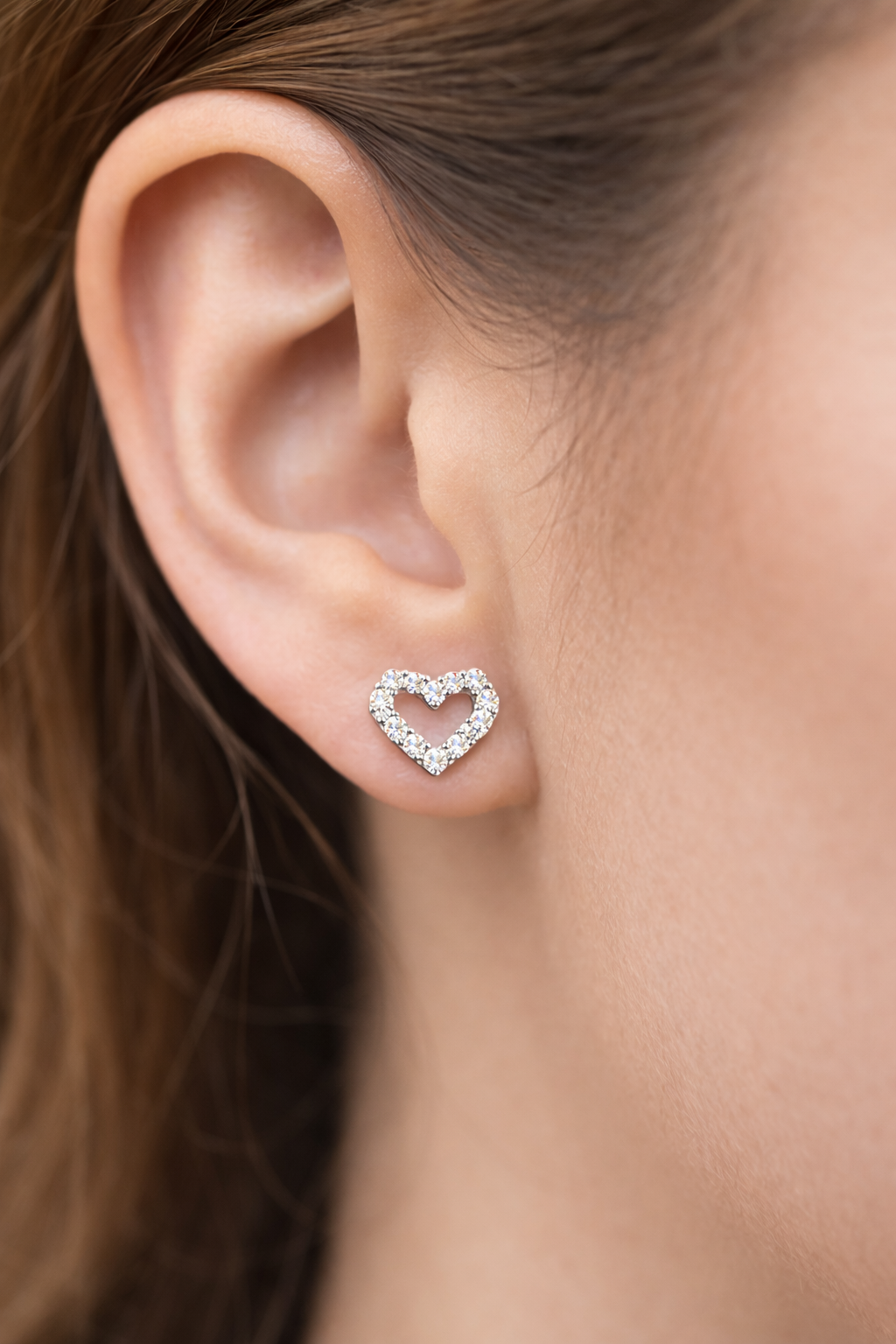 حلق القلب من الفضة عيار 925