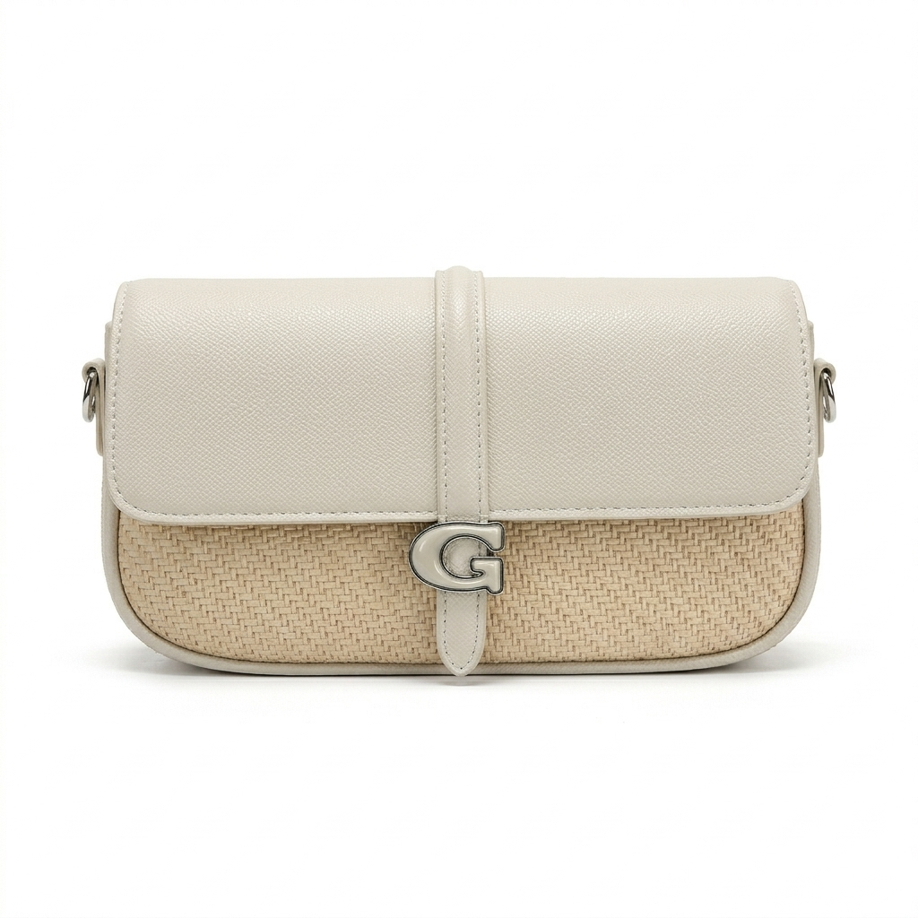 حقيبة "إليجانس" العصرية – تصميم جلدي منسوج مع حزام كتف مزدوج
English: Elegance Modern Bag – Woven Leather Design with Dual Shoulder Straps