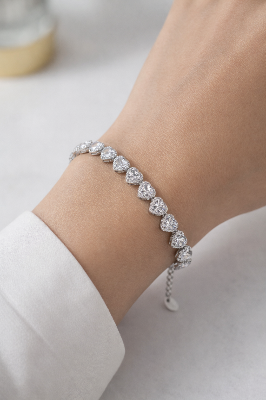 سوار قلوب لامور الفضي – Love Hearts 925 Bracelet